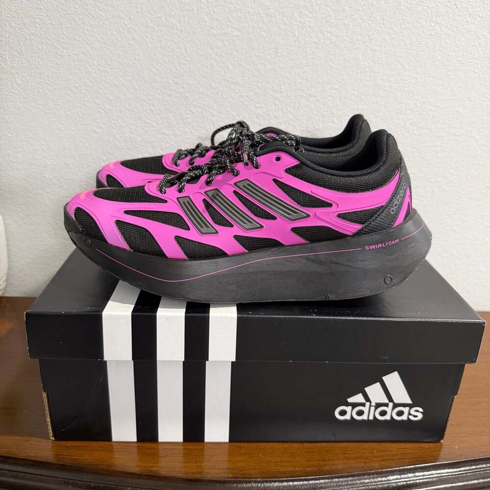Adidas Adizero Aruku Women's Running Shoes - Black/Semi Lucid Fuchsia US 8